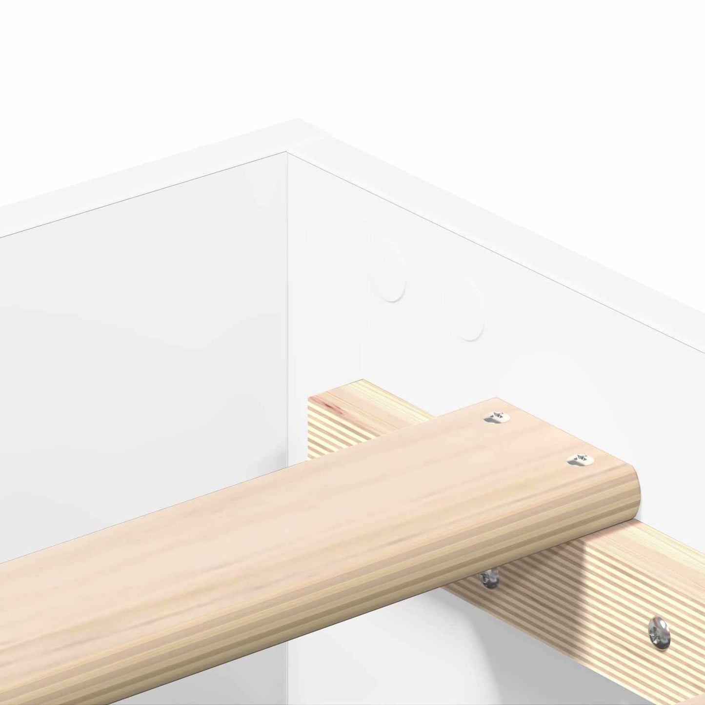 vidaXL Bed Frame White 80 x 200 cm Engineered Wood