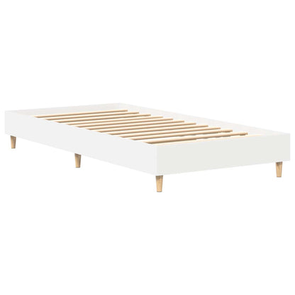 vidaXL Bed Frame White 80 x 200 cm Engineered Wood