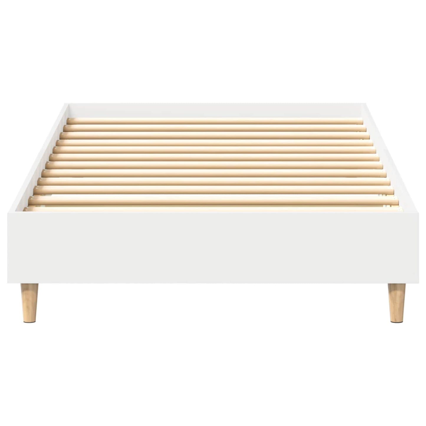 vidaXL Bed Frame White 80 x 200 cm Engineered Wood