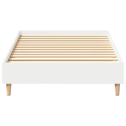vidaXL Bed Frame White 80 x 200 cm Engineered Wood