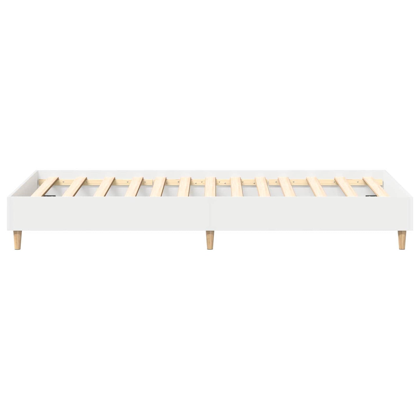 vidaXL Bed Frame White 80 x 200 cm Engineered Wood