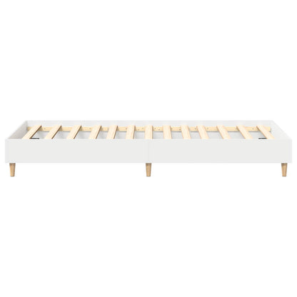 vidaXL Bed Frame White 80 x 200 cm Engineered Wood