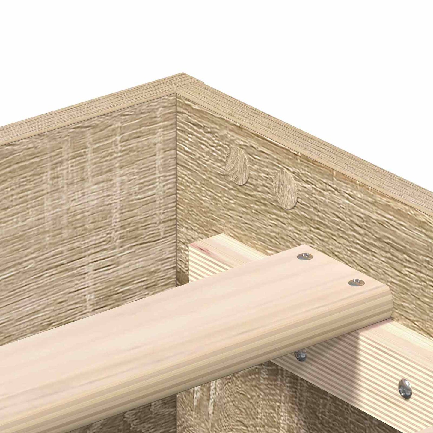 vidaXL Bed Frame Sonoma Oak 80 x 200 cm Engineered Wood