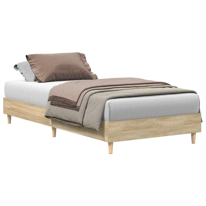 vidaXL Bed Frame Sonoma Oak 80 x 200 cm Engineered Wood