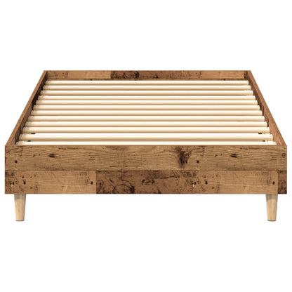 vidaXL Bed Frame Old Wood 80 x 200 cm Engineered Wood