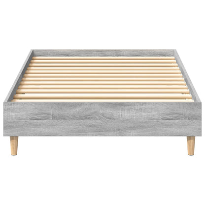 vidaXL Bed Frame Grey Sonoma 80 x 200 cm Engineered Wood