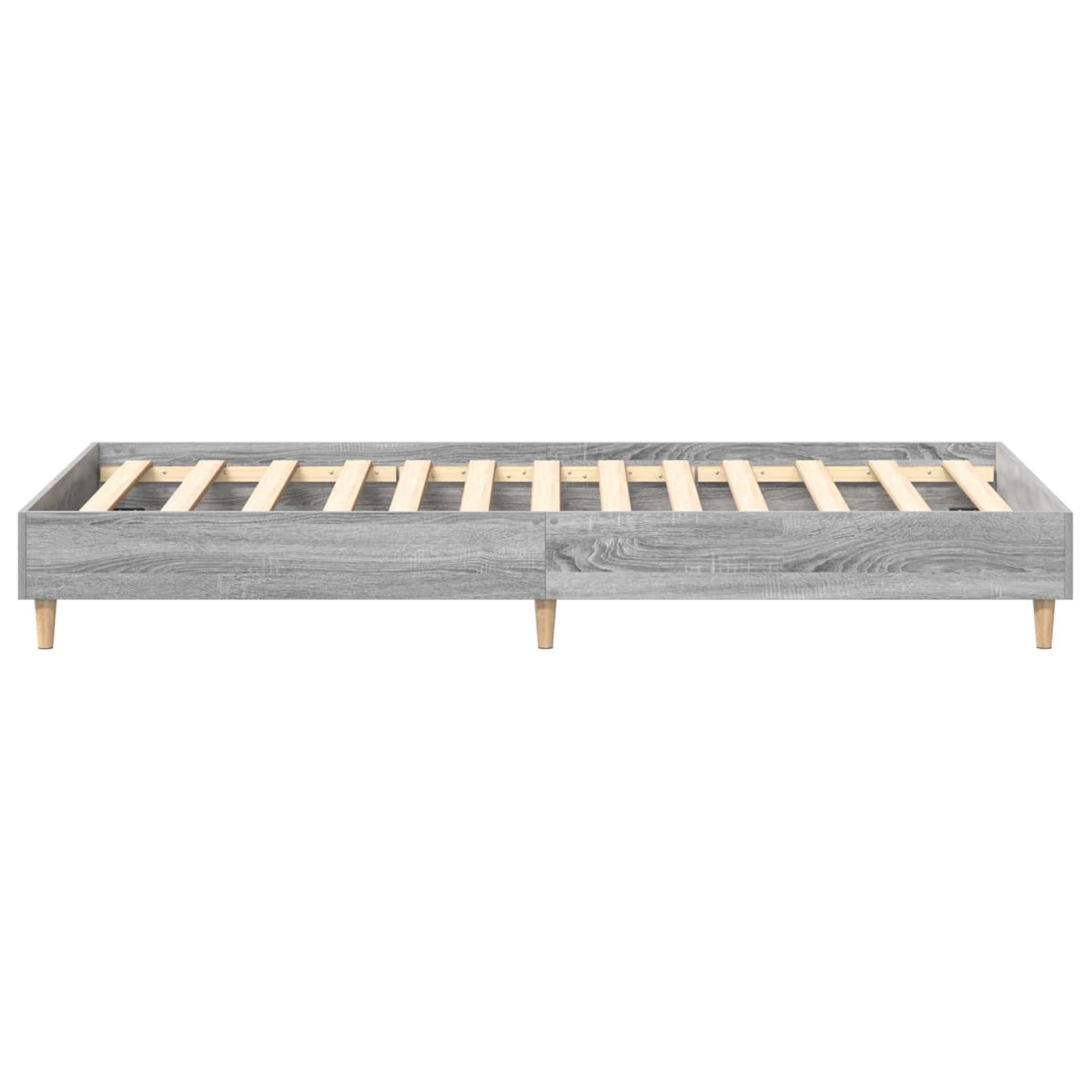 vidaXL Bed Frame Grey Sonoma 80 x 200 cm Engineered Wood