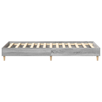 vidaXL Bed Frame Grey Sonoma 80 x 200 cm Engineered Wood