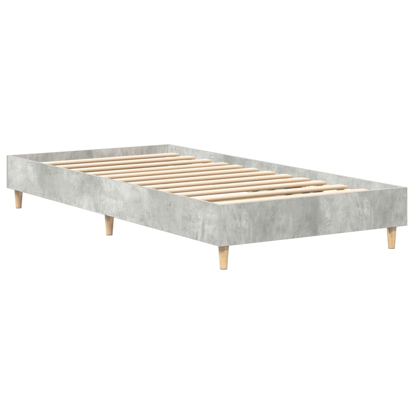 vidaXL Bed Frame Concrete Grey 80 x 200 cm Engineered Wood