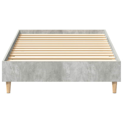 vidaXL Bed Frame Concrete Grey 80 x 200 cm Engineered Wood