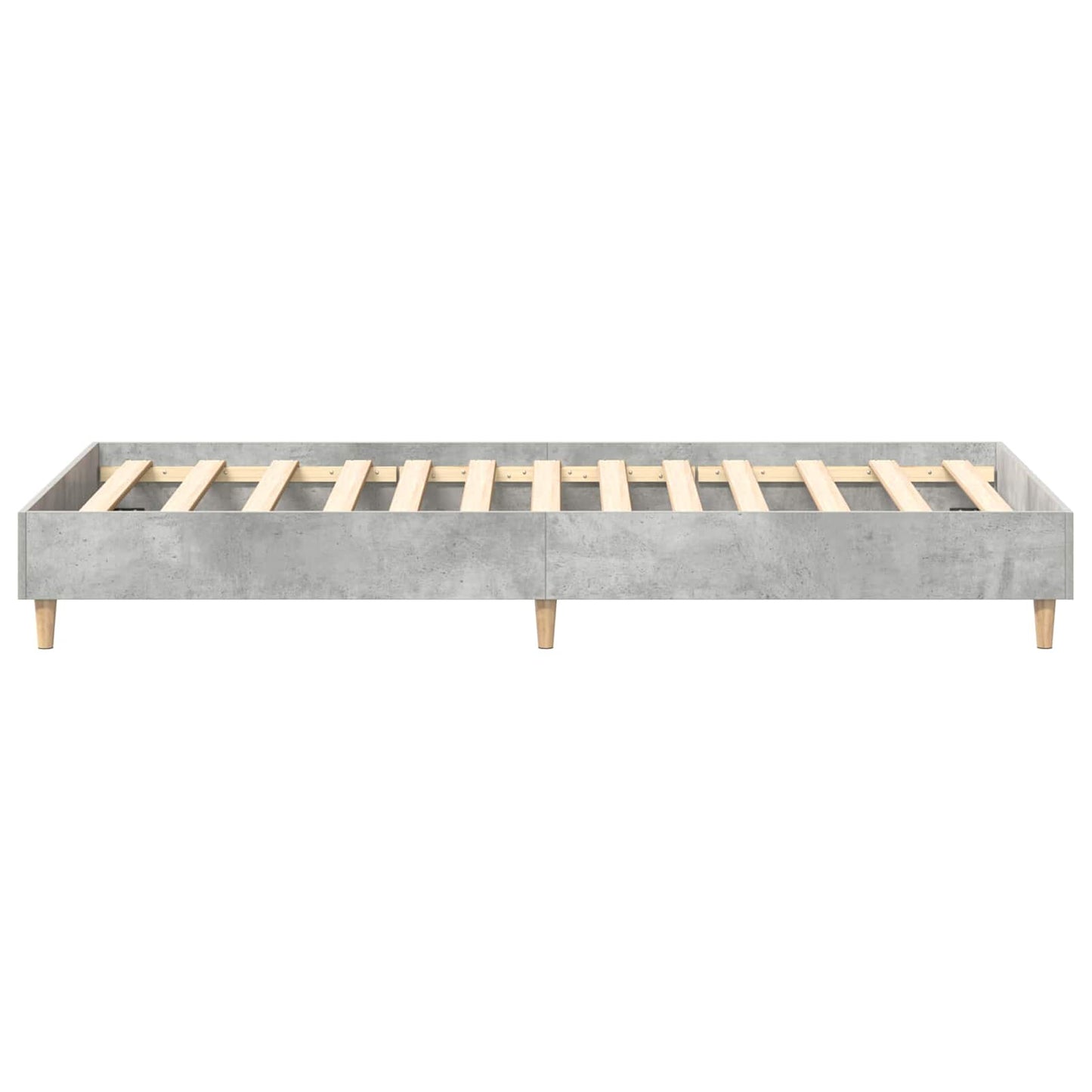 vidaXL Bed Frame Concrete Grey 80 x 200 cm Engineered Wood