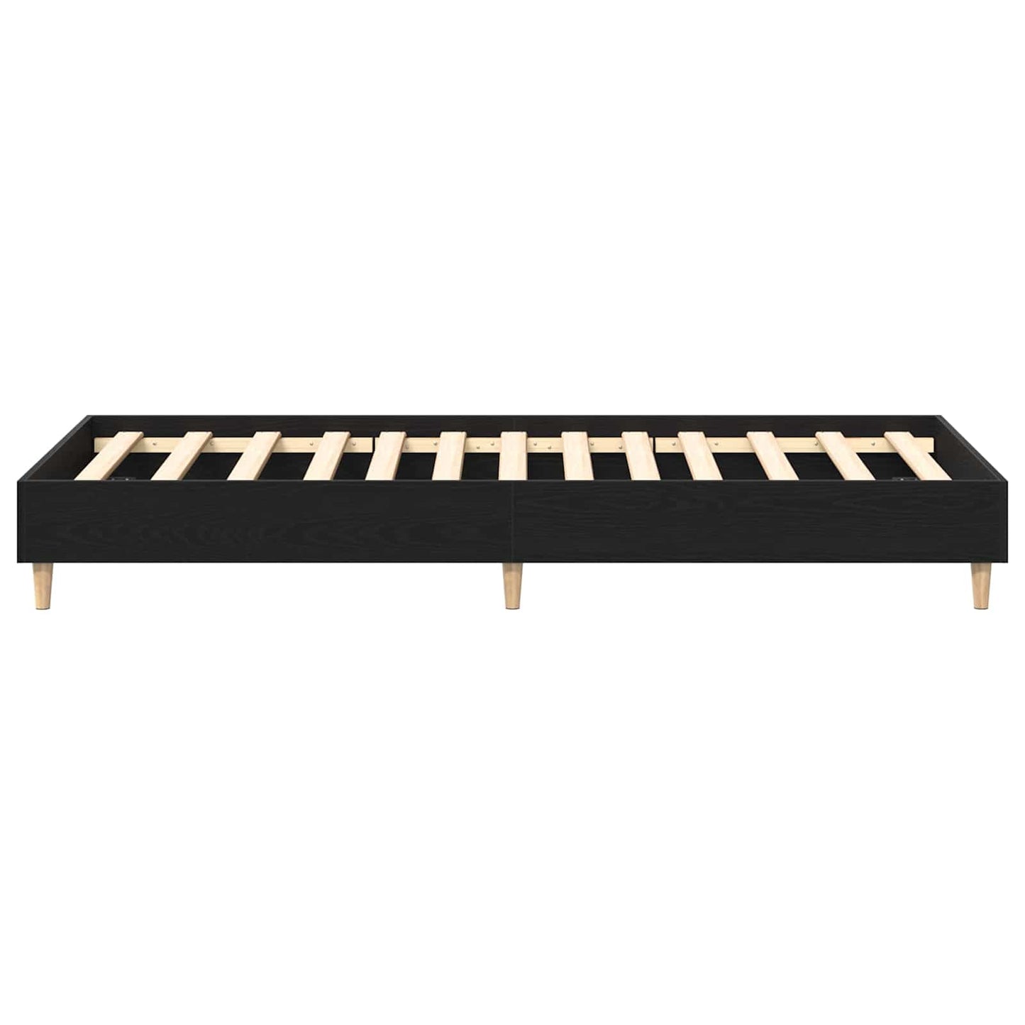 vidaXL Bed Frame Black Oak 80 x 200 cm Engineered Wood