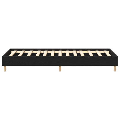 vidaXL Bed Frame Black Oak 80 x 200 cm Engineered Wood