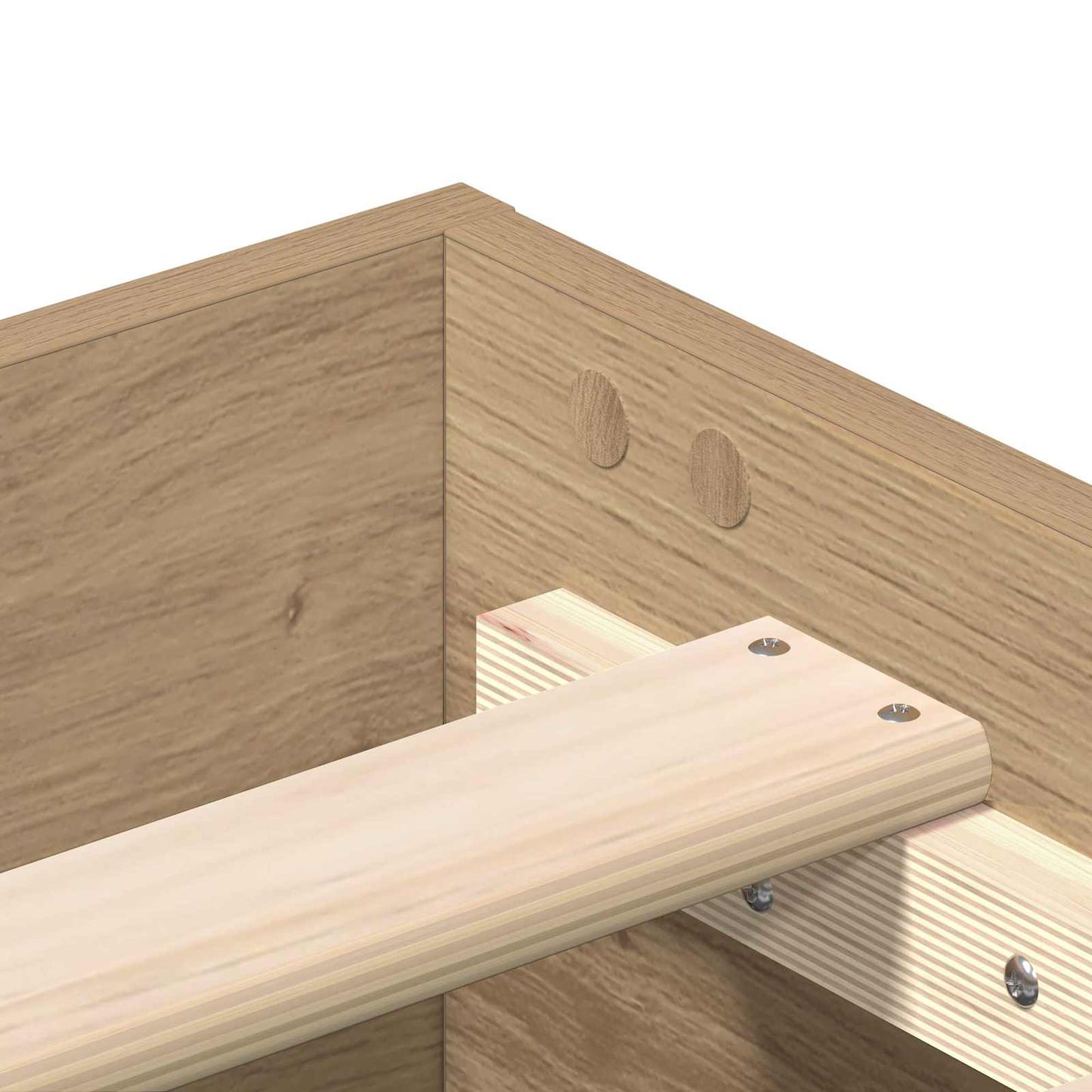 vidaXL Bed Frame Artisian Oak 80 x 200 cm Engineered Wood