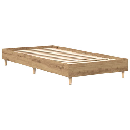 vidaXL Bed Frame Artisian Oak 80 x 200 cm Engineered Wood