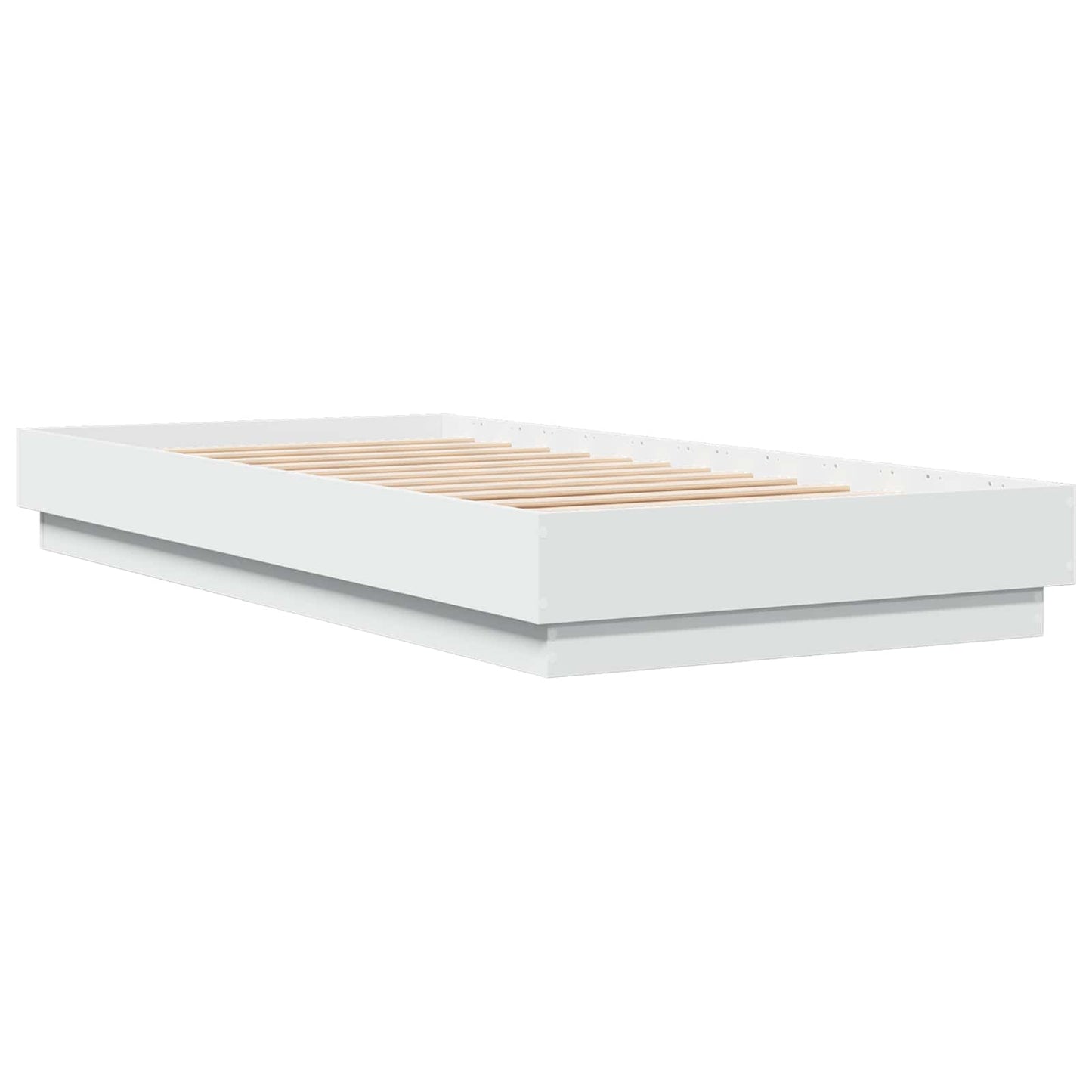 vidaXL Floor Bed Frame White 80 x 200 cm Engineered Wood