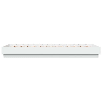 vidaXL Floor Bed Frame White 80 x 200 cm Engineered Wood
