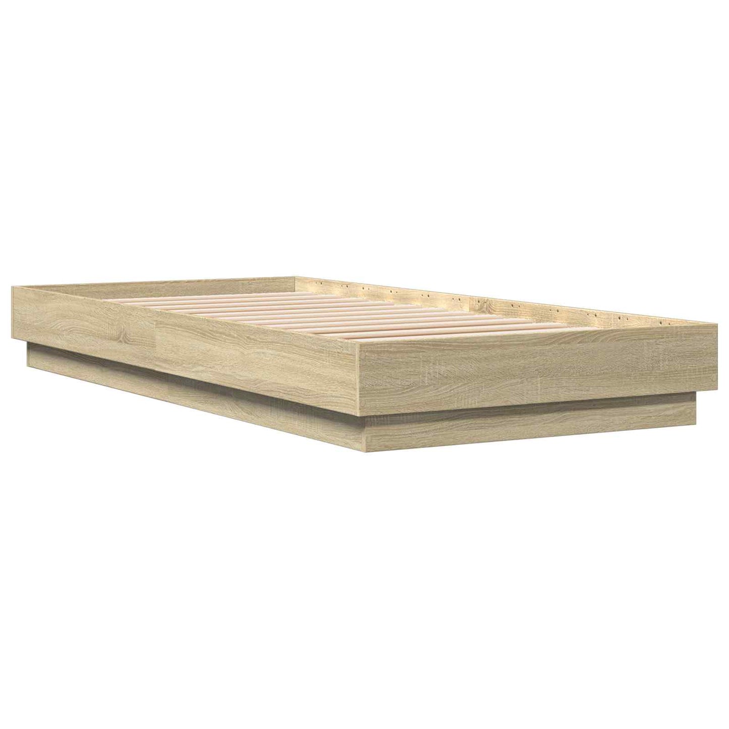 vidaXL Floor Bed Frame Sonoma Oak 80 x 200 cm Engineered Wood