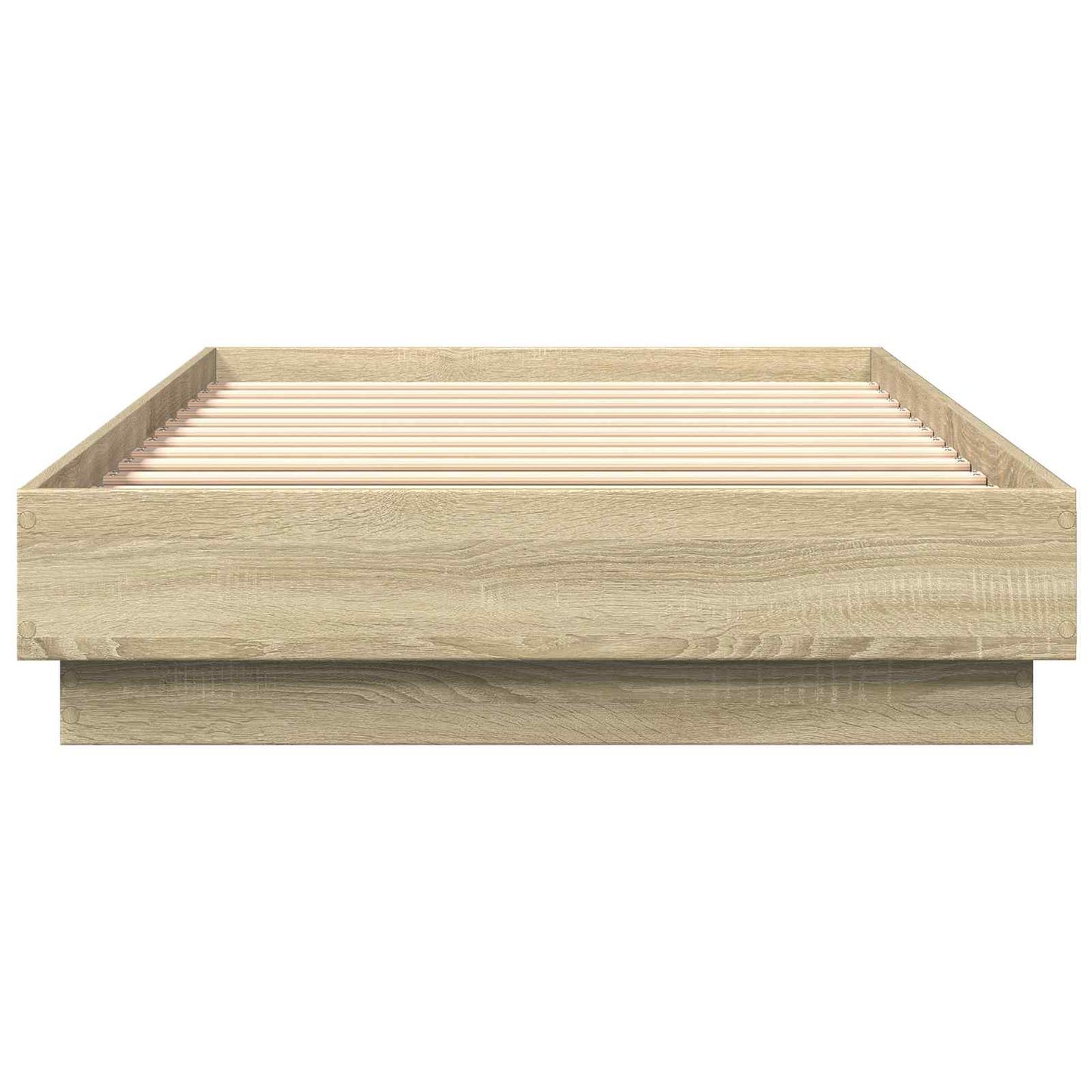 vidaXL Floor Bed Frame Sonoma Oak 80 x 200 cm Engineered Wood