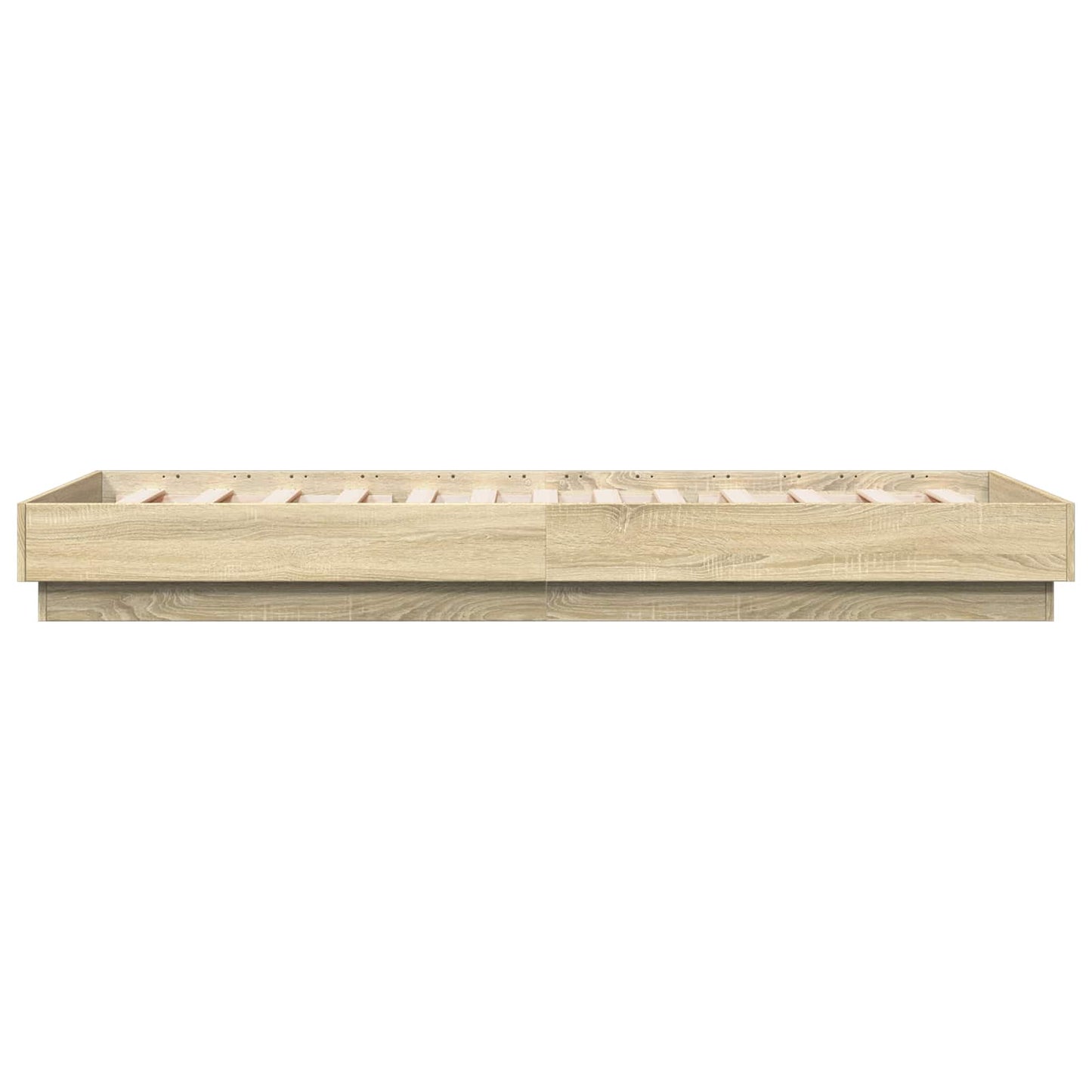 vidaXL Floor Bed Frame Sonoma Oak 80 x 200 cm Engineered Wood