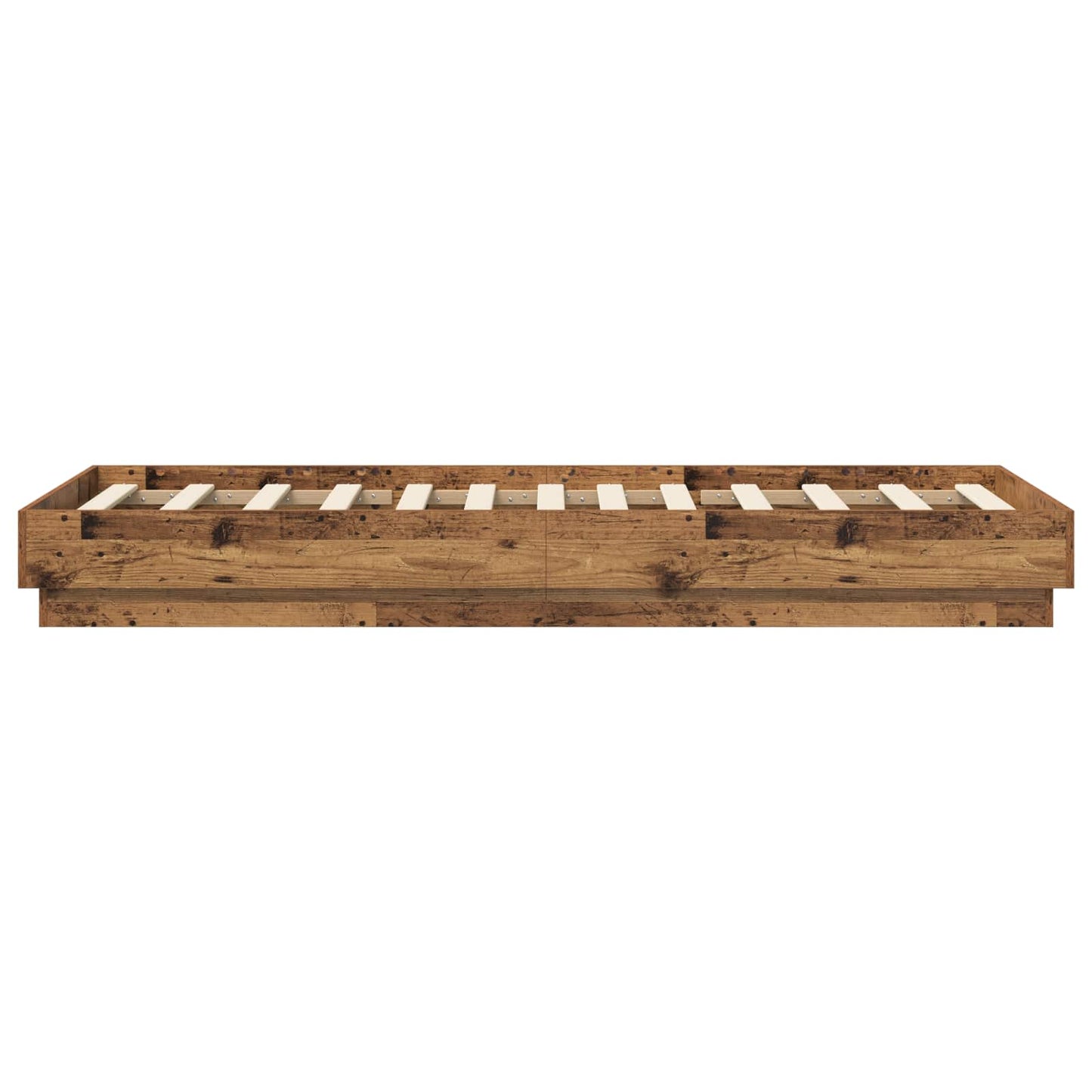 vidaXL Floor Bed Frame Old Wood 80 x 200 cm Engineered Wood