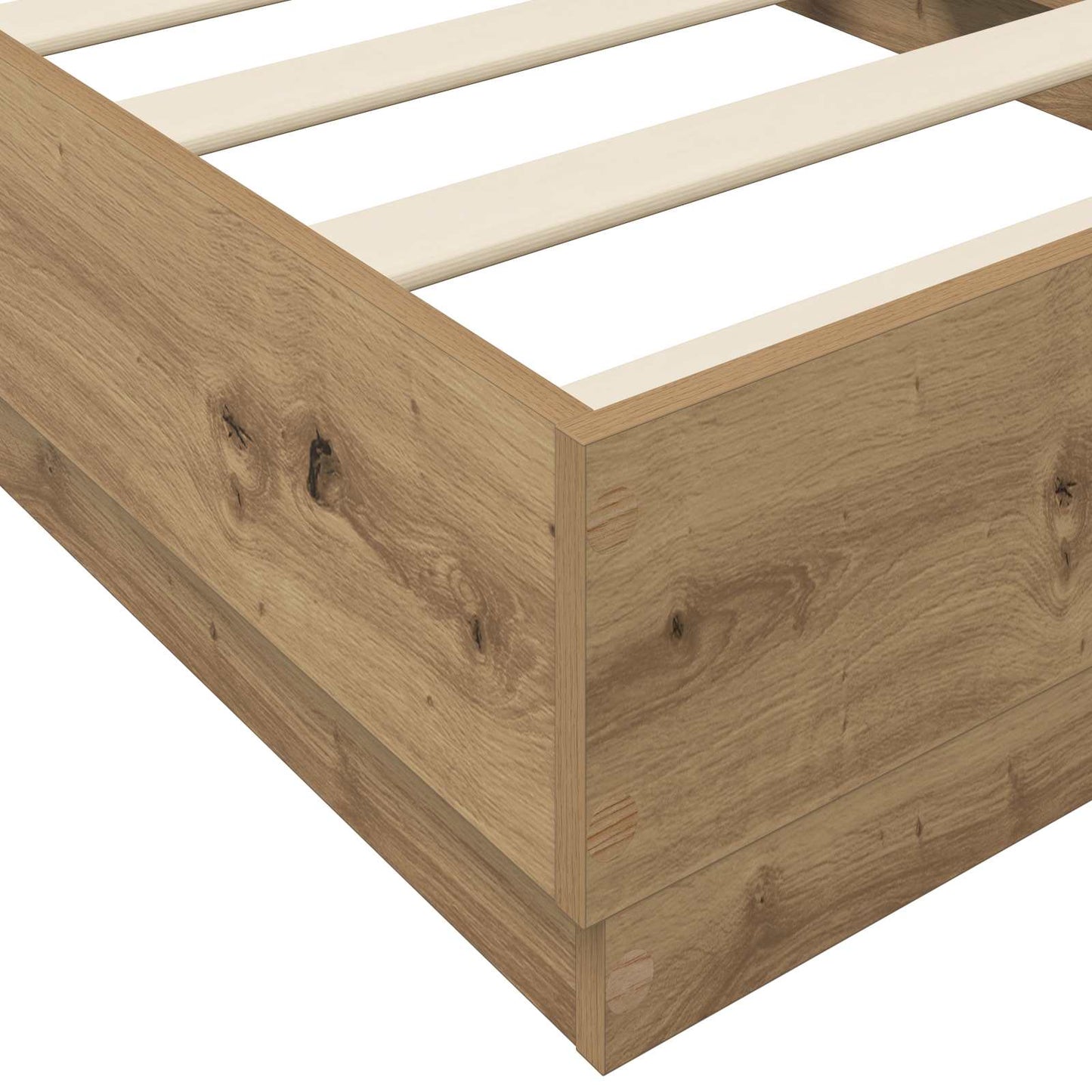 vidaXL Floor Bed Frame Artisan Oak 80 x 200 cm Engineered Wood