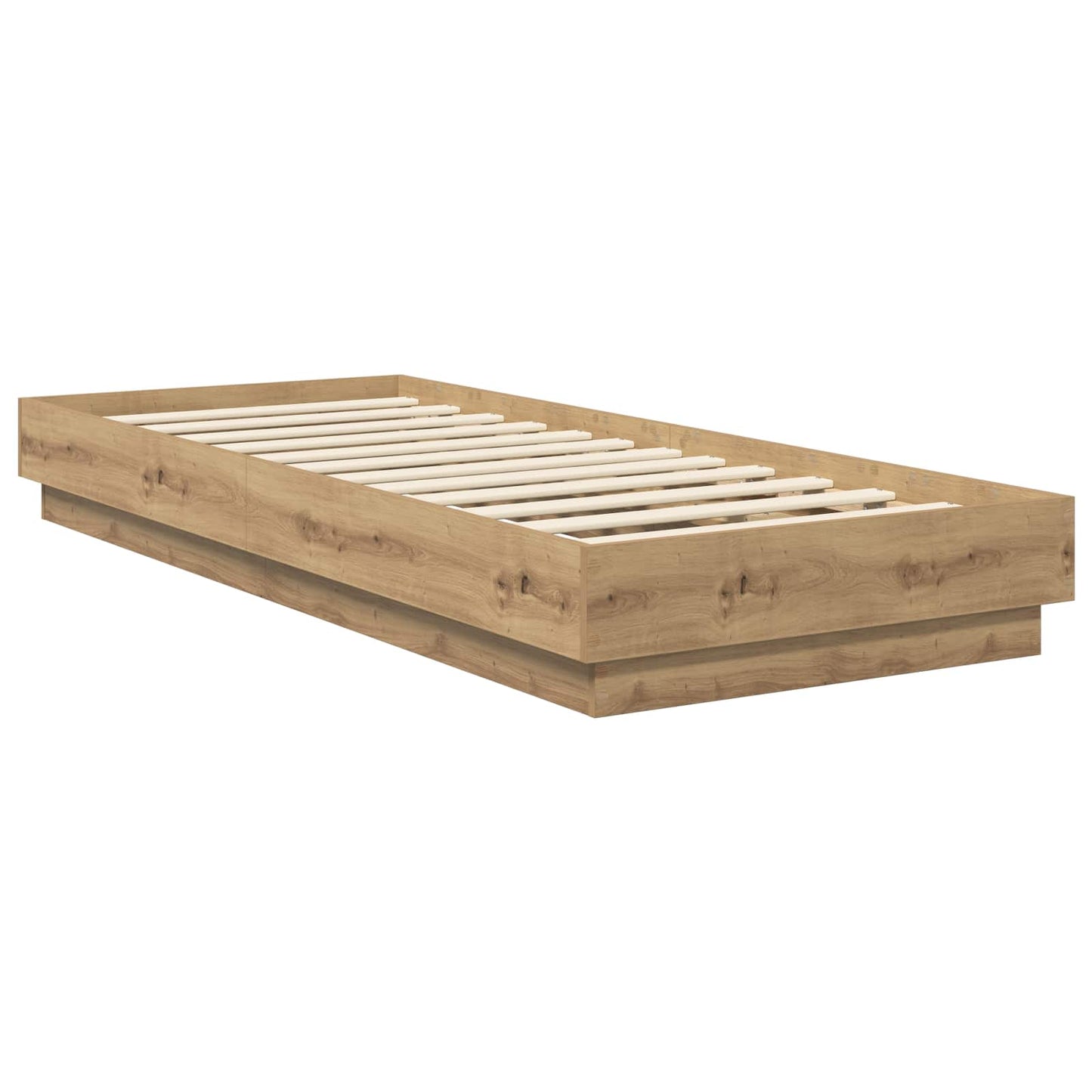 vidaXL Floor Bed Frame Artisan Oak 80 x 200 cm Engineered Wood