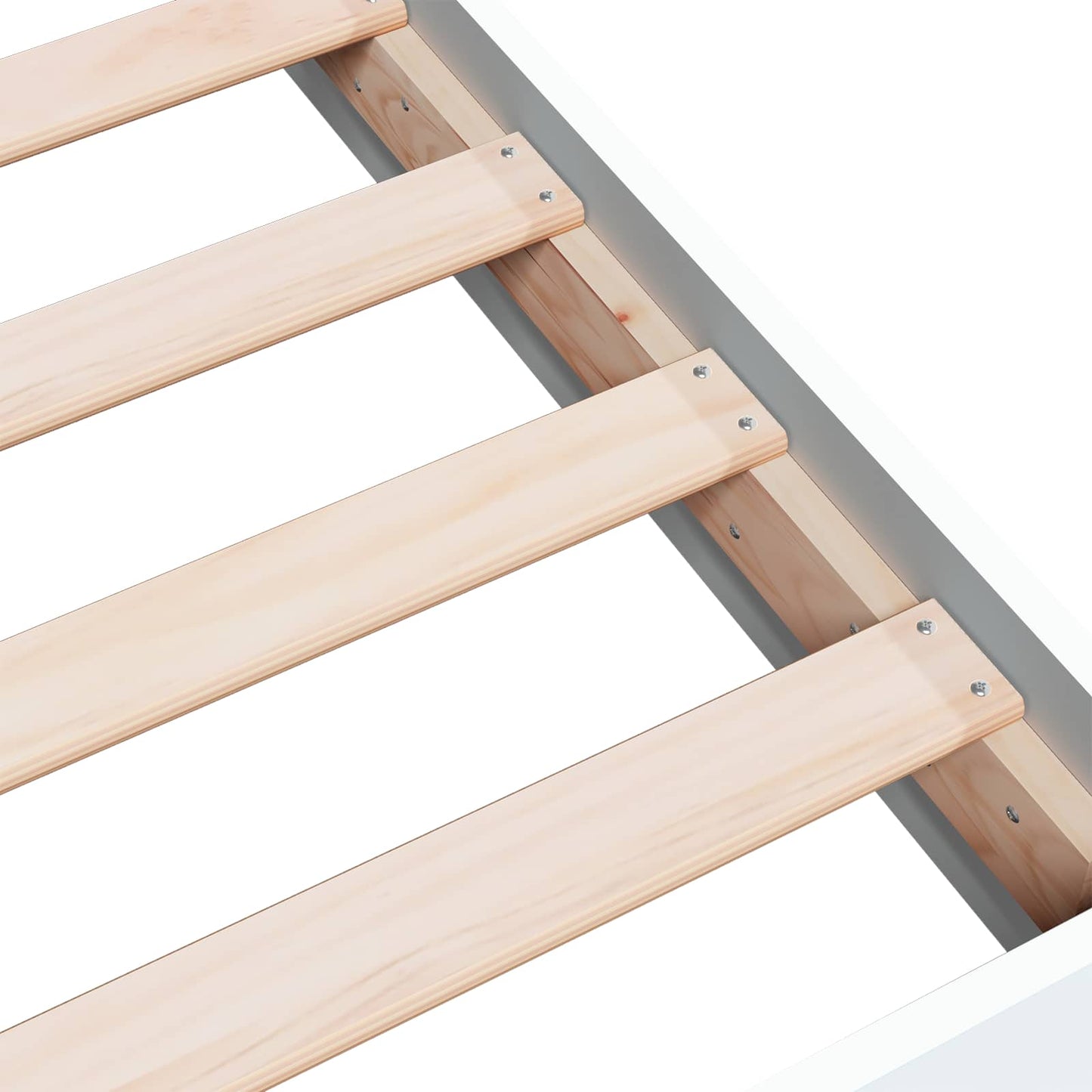 vidaXL Floor Bed Frame White 80 x 200 cm Engineered Wood