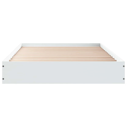 vidaXL Floor Bed Frame White 80 x 200 cm Engineered Wood