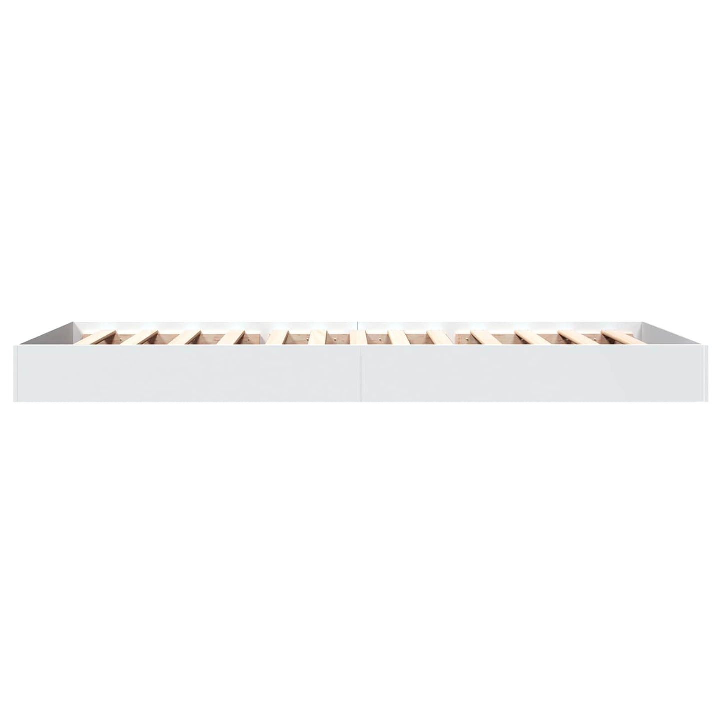 vidaXL Floor Bed Frame White 80 x 200 cm Engineered Wood