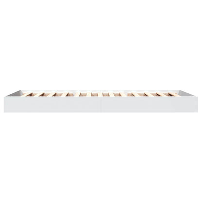 vidaXL Floor Bed Frame White 80 x 200 cm Engineered Wood