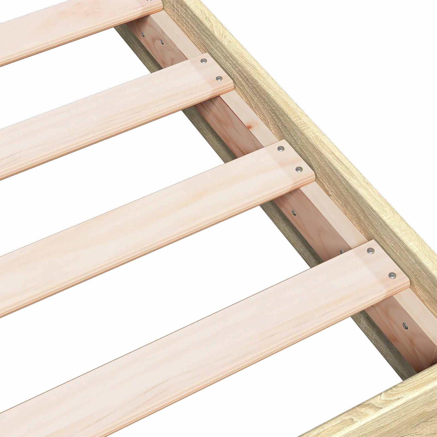 vidaXL Floor Bed Frame Sonoma Oak 80 x 200 cm Engineered Wood