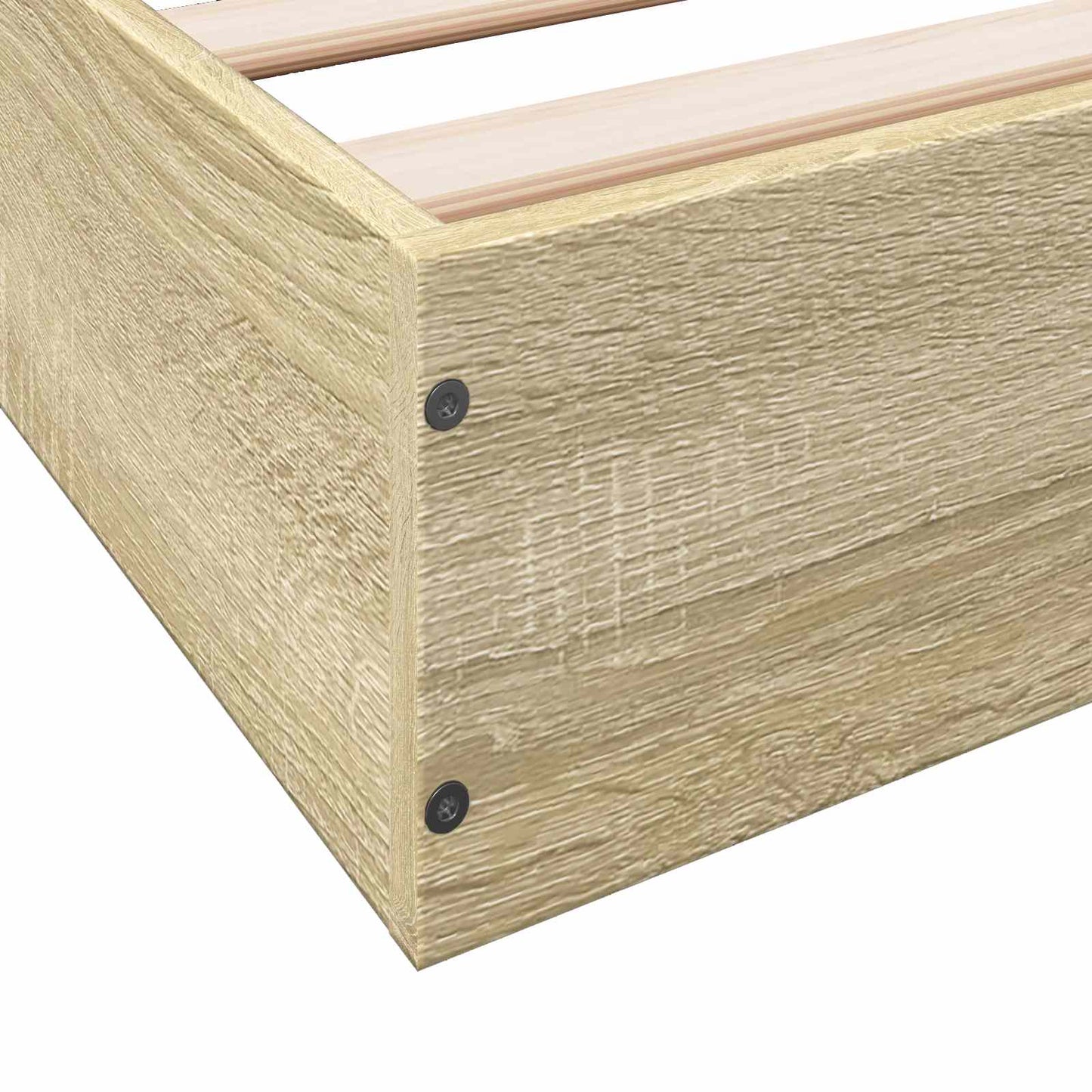 vidaXL Floor Bed Frame Sonoma Oak 80 x 200 cm Engineered Wood