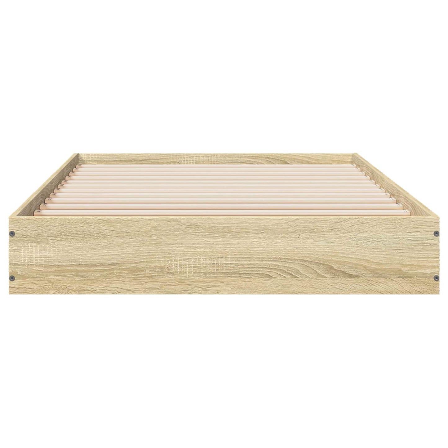 vidaXL Floor Bed Frame Sonoma Oak 80 x 200 cm Engineered Wood