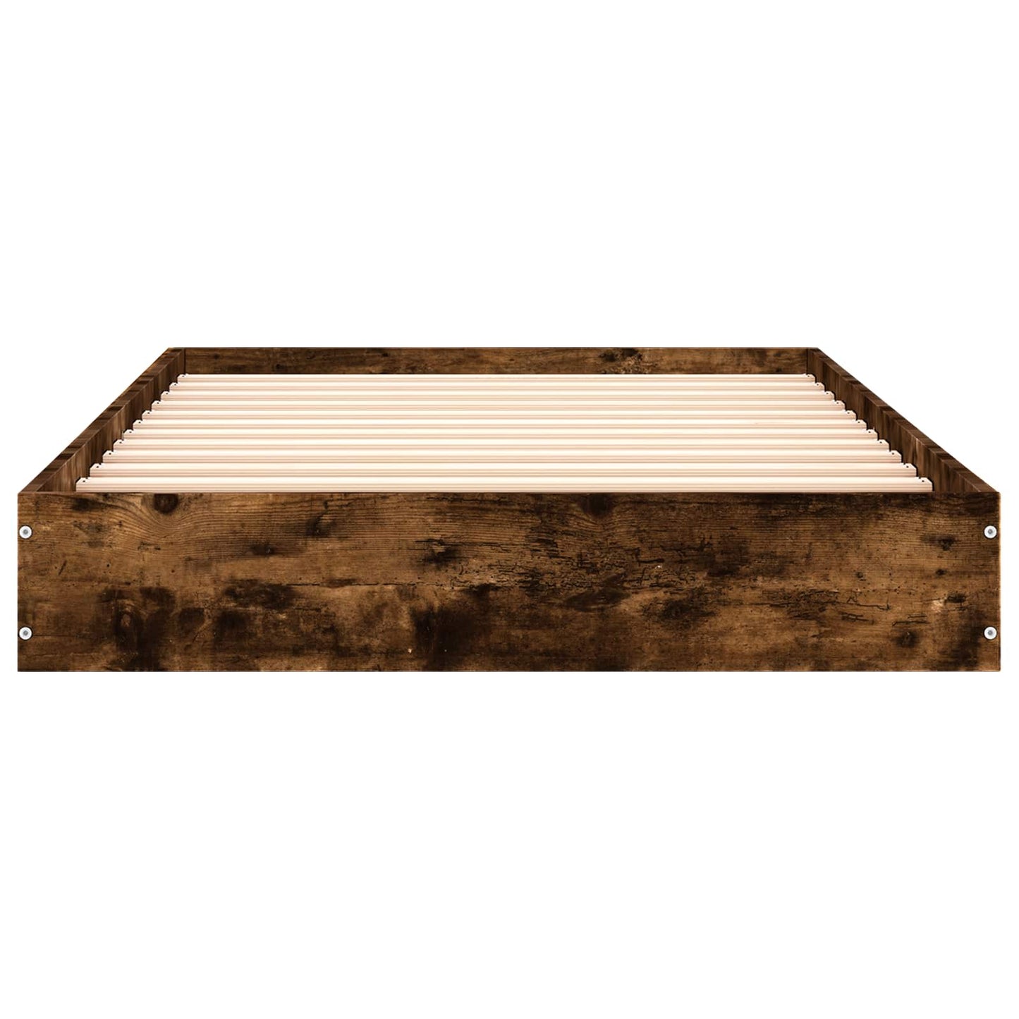 vidaXL Floor Bed Frame Smoked Oak 80 x 200 cm Engineered Wood