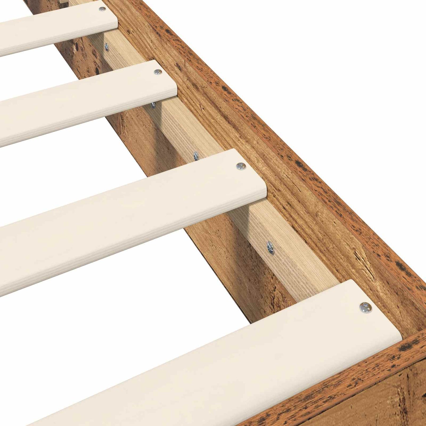vidaXL Floor Bed Frame Old Wood 80 x 200 cm Engineered Wood