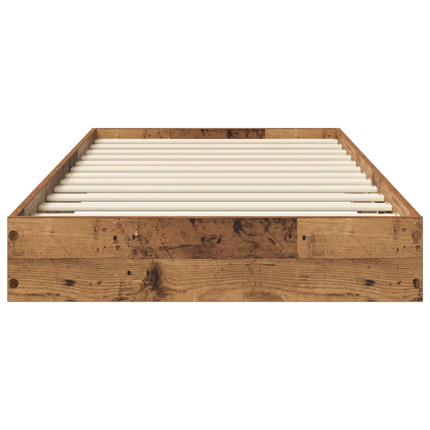 vidaXL Floor Bed Frame Old Wood 80 x 200 cm Engineered Wood