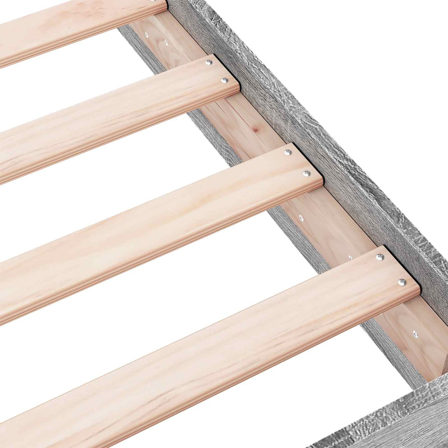 vidaXL Floor Bed Frame Grey Sonoma 80 x 200 cm Engineered Wood