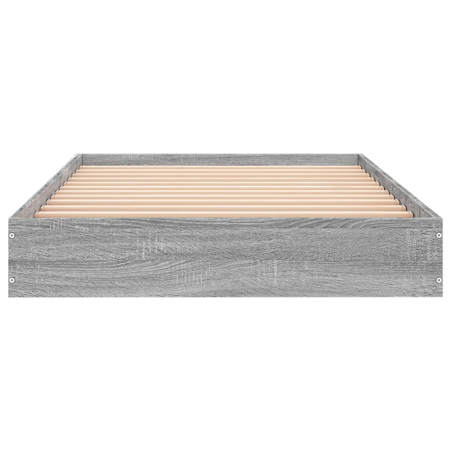 vidaXL Floor Bed Frame Grey Sonoma 80 x 200 cm Engineered Wood