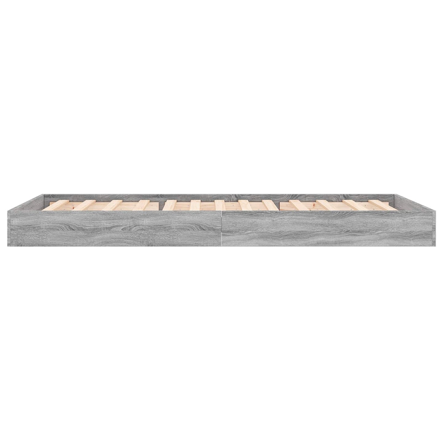vidaXL Floor Bed Frame Grey Sonoma 80 x 200 cm Engineered Wood