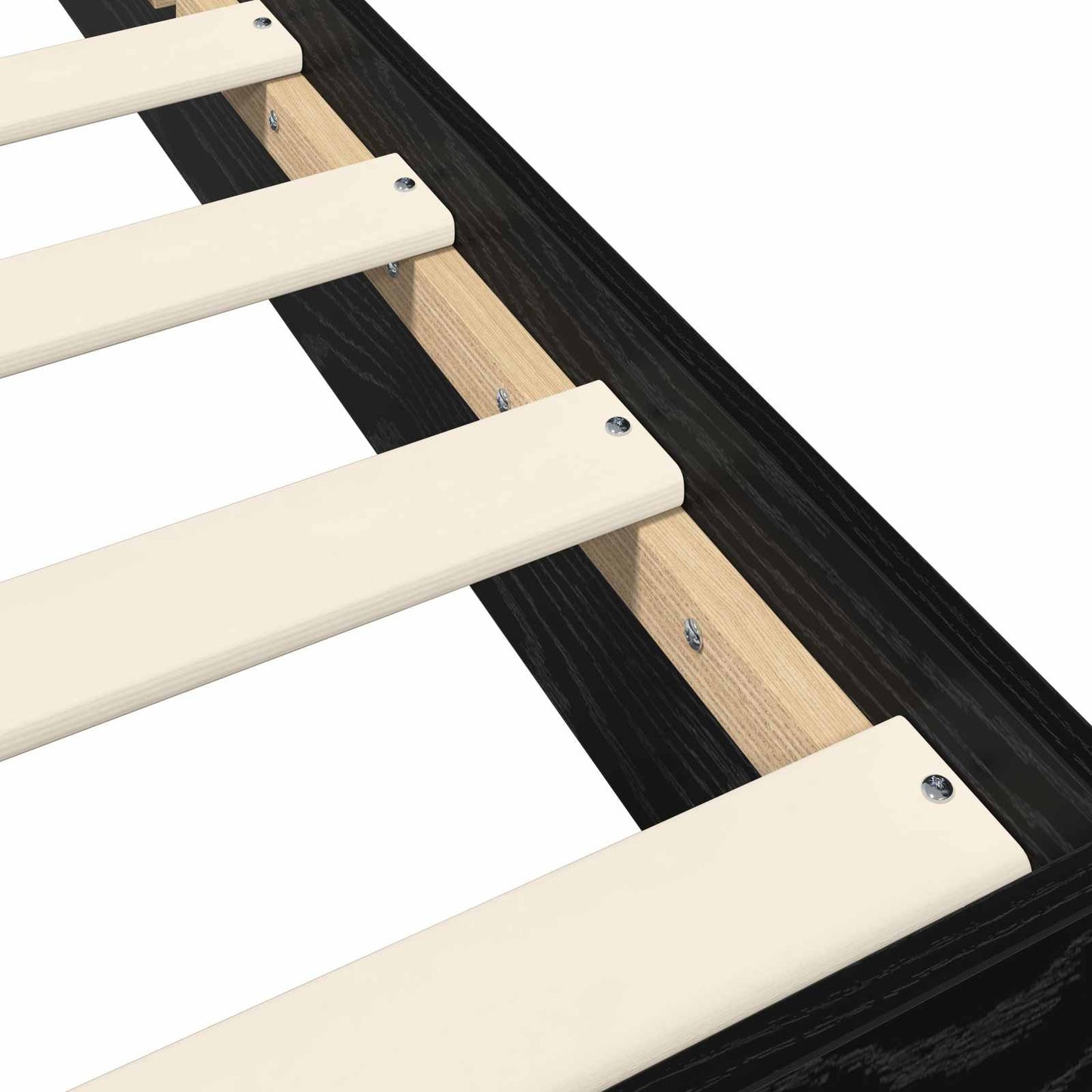 vidaXL Floor Bed Frame Black Oak 80 x 200 cm Engineered Wood