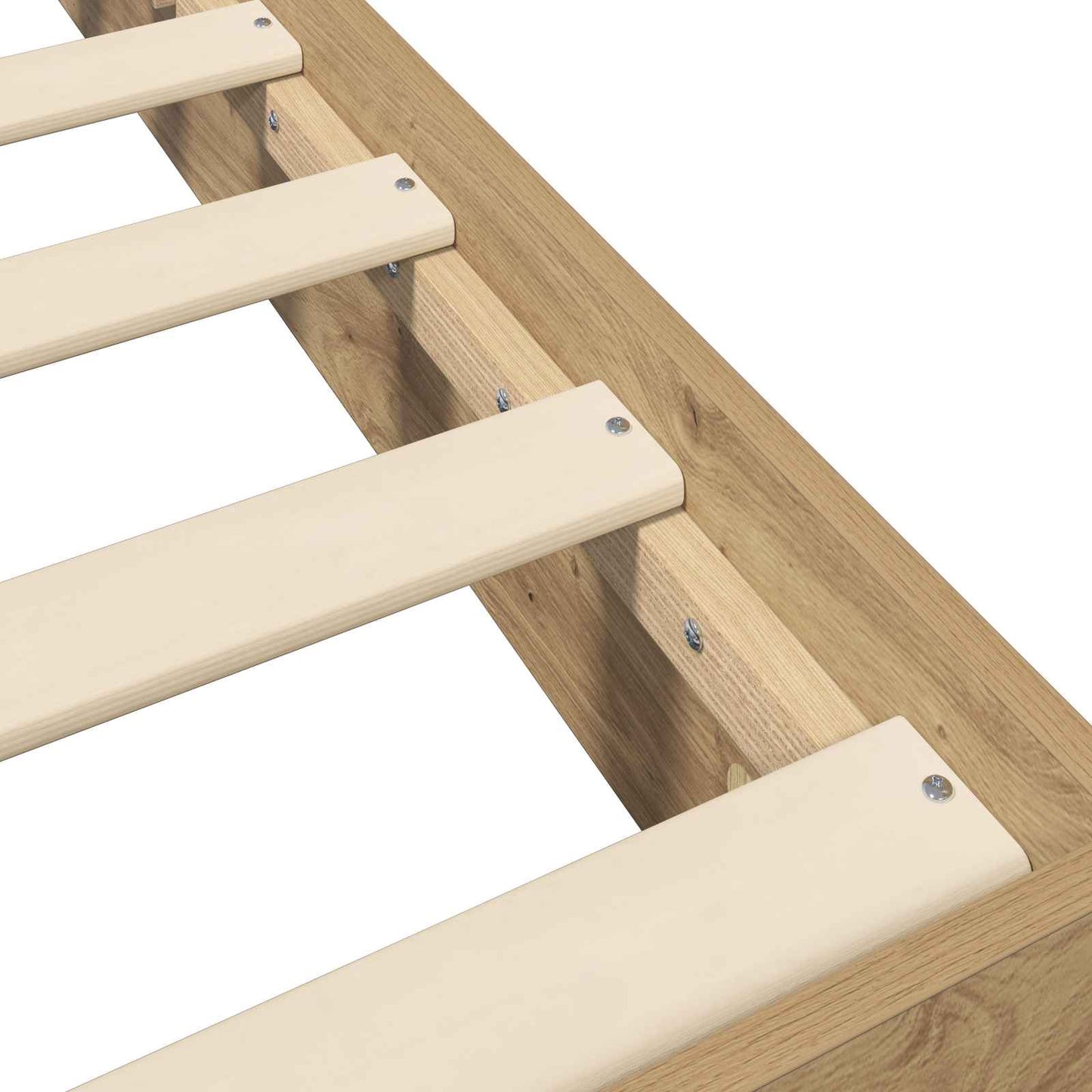 vidaXL Floor Bed Frame Artisan Oak 80 x 200 cm Engineered Wood