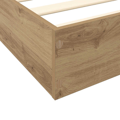 vidaXL Floor Bed Frame Artisan Oak 80 x 200 cm Engineered Wood