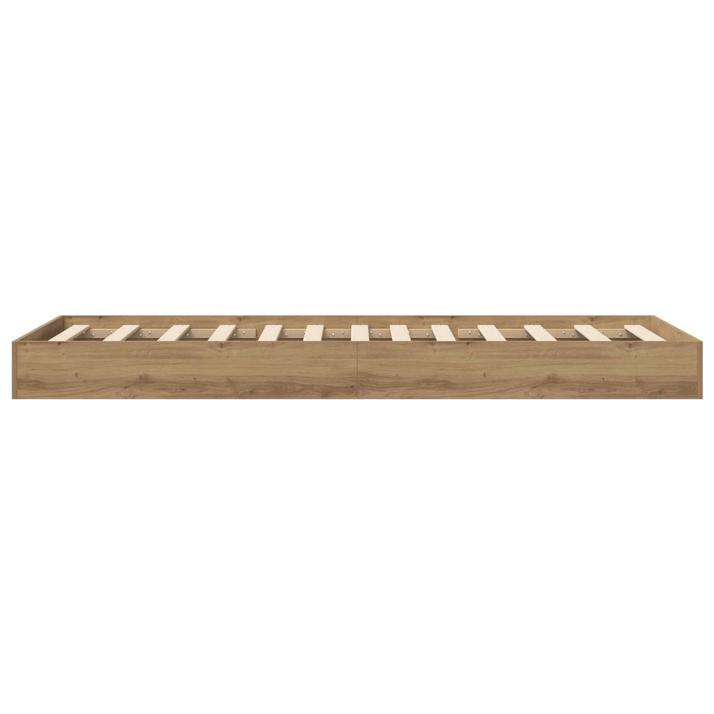 vidaXL Floor Bed Frame Artisan Oak 80 x 200 cm Engineered Wood