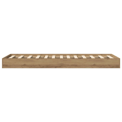vidaXL Floor Bed Frame Artisan Oak 80 x 200 cm Engineered Wood