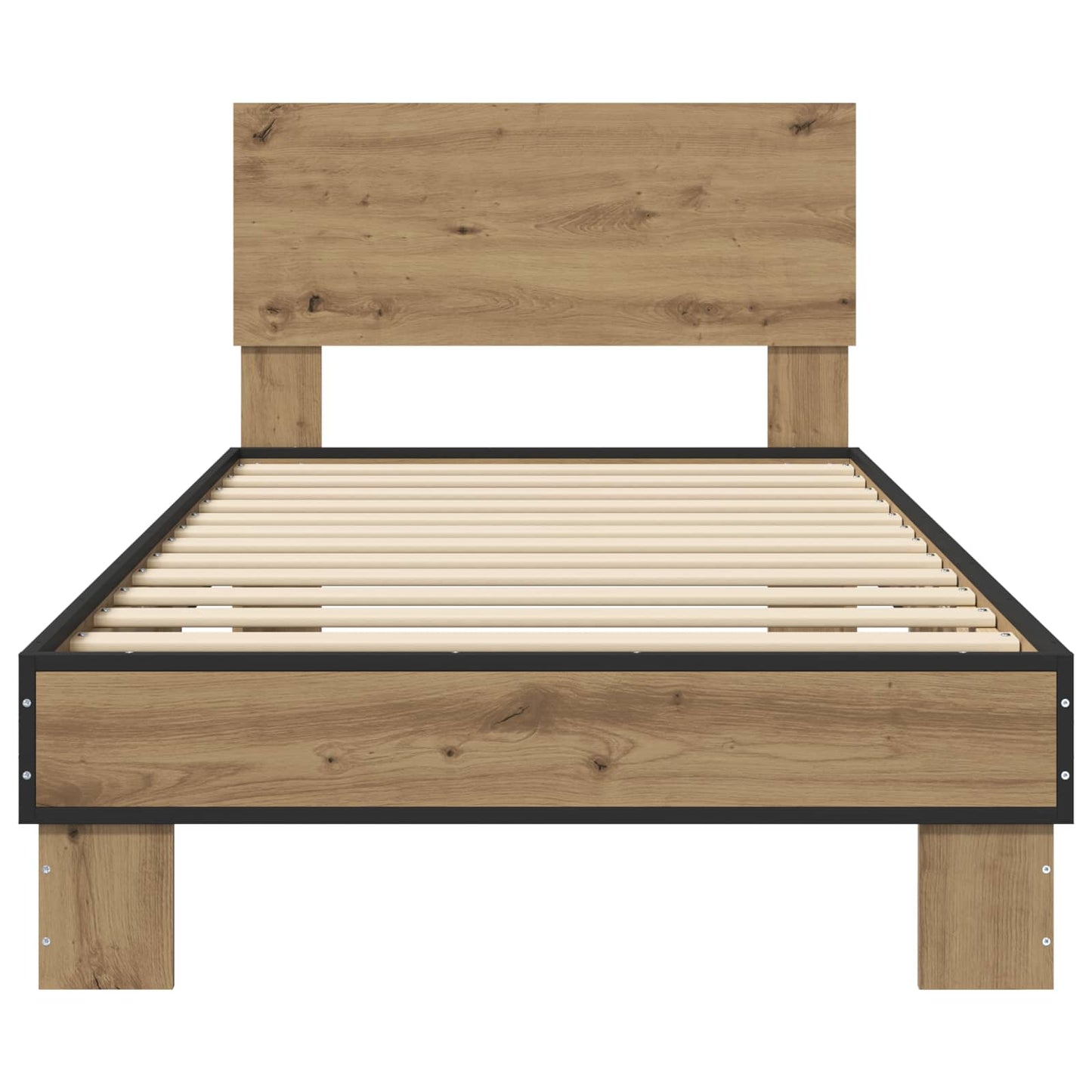 vidaXL Bed Frame with Headboard Artisan Oak 80 x 200 cm