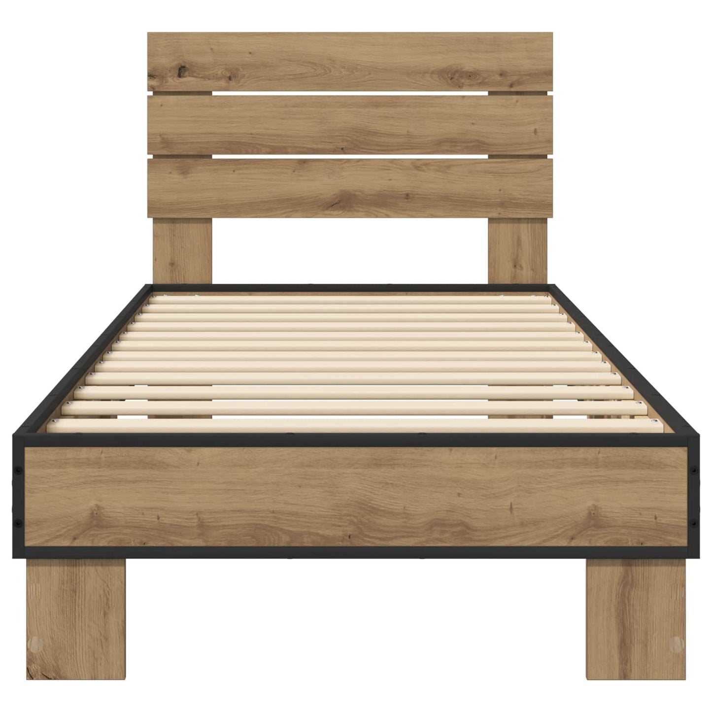 vidaXL Bed Frame with Headboard Artisan Oak 80 x 200 cm