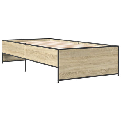 vidaXL Bed Frame Sonoma Oak 80 x 200 cm Engineered Wood