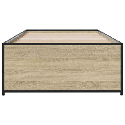 vidaXL Bed Frame Sonoma Oak 80 x 200 cm Engineered Wood