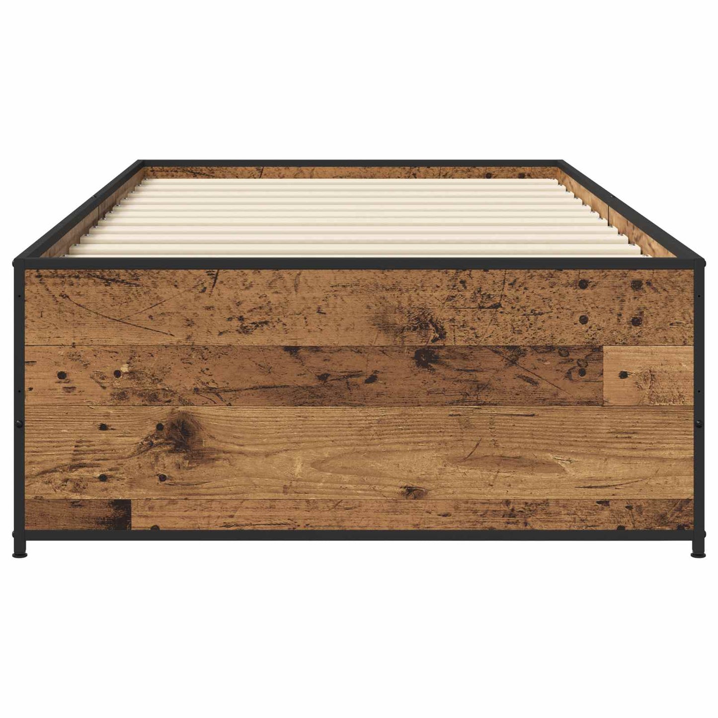 vidaXL Bed Frame Old Wood 80 x 200 cm Engineered Wood